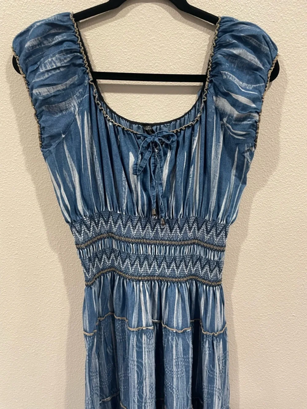 Indigo & Lace Women’s Navy Denim Maxi Dress - Picture 5 of 10